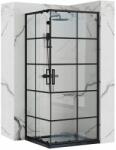 Rea Concept cabină de duș 100x80 cm negru semi lucios/sticlă transparentă REA-K6389 (REAK6389)