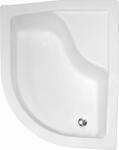 Besco Maxi cădiță de duș semirotundă 100x80 cm alb #BAM-100-NL (#BAM100NL)