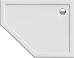 New Trendy New Azura cădiță de duș pentagonală 100x80 cm alb B-0419