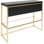 Baltica Design Trine consolă 100x40x75 cm negru-auriu 5904107906379 (5904107906379)