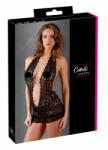 Cottelli Collection - Nyakpántos csipke mini (fekete) (27503411051) - szexaruhaz