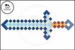  Minecraft kard Kék - Világoskék ( Gyémánt kard ) (PZ-10027)