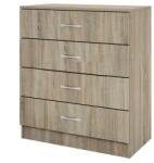 Bogdan Furniture I Скрин с 4 чекмеджета Mod 3003, Сонома тъмна