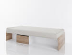 Bogdan Furniture G Легло Мебели Богдан модел Clasic lux 951, Дъб суров с Бяло гладко, за матрак 90/200 - bogdanmebel