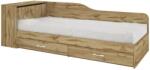 Bogdan Furniture I Легло Mod 2005 с чекмеджета, Дъб артисан