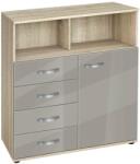 Bogdan Furniture G Скрин Мебели Богдан, модел BM-Ava 14-1000, ГБ сонома и сиво гланц