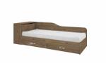 Bogdan Furniture I Легло Mod 2005 с чекмеджета, Орех адмирал