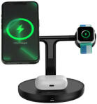 Baseus Swan 3in1 MagSafe 20W Stand și stație de încărcare (Apple Watch/AirPods/iPhone), negru (WXTE000101)