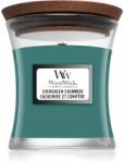WoodWick Evergreen Cashmere ароматна свещ с дървен фитил 85 гр
