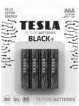 TESLA Tesla elemek - 4 db AAA alkáli elem BLACK+ 1, 5V 1200 mAh 8594183396675 (TS0014)