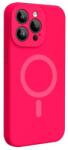 Lemontti Husa Lemontti Liquid Silicon MagCharge compatibila cu iPhone 15 Pro Max, Roz Neon, protectie 360 grade, material fin, captusit cu microfibra (LHLSIXVPRMRN)