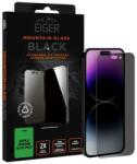 Eiger Folie de protectie Eiger Sticla 2.5D Mountain Glass Privacy pentru iPhone 15 / 15 Pro (Negru) (EGMSP00246)