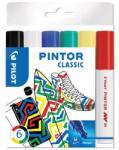 Pilot "Pintor M" 1, 4 mm set de 6 markere de decor de diferite culori clasice (PIN-NORM-S6-M)