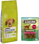 Dog Chow Dog Chow 14kg Purina hrană uscată + 90g AdVENTuROS Nuggets gratis! - Adult Lamb