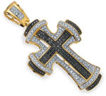  Diamond Cross fekete gyémántokkal 0, 540 ct KU1746