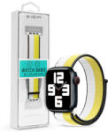 DEVIA Apple Watch szövet sport szíj - Devia Nylon Woven Braided Adjustable two-tone Watch Loop - 42/44/45/49 mm - oat milk (ST364709)