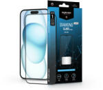 MyScreen Apple iPhone 15 Plus/15 Pro Max edzett üveg képernyővédő fólia - MyScreen Protector Diamond Glass Lite Edge2.5D Full Glue - fekete (LA-2330)