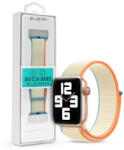 DEVIA Apple Watch szövet sport szíj - Devia Nylon Woven Deluxe Series Sport3 Watch Loop - 42/44/45/49 mm - cream white (ST364648)