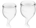 Satisfyer Menstruációs csészék Feel Secure, átlátszó