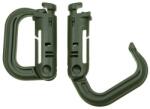 MFH Műanyag karabiner MOLLE, OD zöld, 2 db