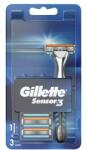 GILLETTE Borotva GILLETTE Sensor3 + 2 betét - robbitairodaszer