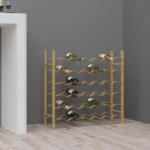 vidaXL Suport sticle de vin pentru 36 sticle, auriu, metal (340911) - maryon Suport sticla vin