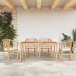 vidaXL Set masă pentru grădină, lemn masiv de tec, 5 piese (3155769)