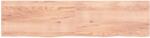 vidaXL Raft perete maro deschis 200x50x4 cm lemn masiv stejar tratat (363728) Raft