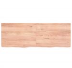 vidaXL Raft de perete maro deschis 140x50x6cm lemn masiv stejar tratat (363705) Raft