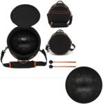  Tongue Drum din Otel - Handpan Negru 7 Note - 10 Inch/25.4 cm - 1 Buc Castron