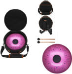  Tongue Drum din Otel - Handpan Violet 7 Note - 14 Inch/35.56 cm - 1 Buc Castron