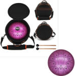  Tongue Drum din Otel - Handpan Violet 7 Note - 10 Inch/25.4 cm - 1 Buc Castron
