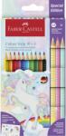 Faber-Castell Színesceruza készlet, GRIP 2001, 10db+3db pasztell, matricával, unikornis