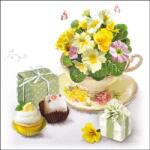 Ambiente Tea Surprise papírszalvéta 33x33cm, 20db-os