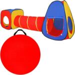 Kruzzel Cort de joaca pliabil pentru copii, ansamblu 3 piese pop-up, 281x67x92 cm, tunel legatura, husa depozitare