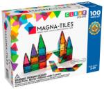 Magna-Tiles Clear Colors, set magnetic 100 piese (MGT-04300) Jucarii de constructii magnetice