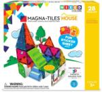 Magna-Tiles House, set magnetic cu autocolante, 28 piese (MGT-18332) Jucarii de constructii magnetice
