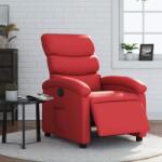 vidaXL piros műbőr elektromos dönthető fotel (3204031) - vidaxl