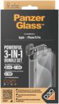 Panzer csomag 3 az 1-ben Apple iPhone 15 Pro (PG üveg + HardCase D30 + Camera Protector) (B1173+2810)