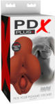 PDX Pick Your Pleasure - 2in1 élethű maszturbátor (barna) - szexvital