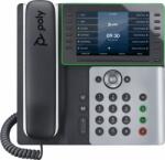 HP Poly Edge E500 VoIP Telefon + PoE - Fekete/Szürke (82M94AA)