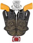 Teddies Pistol/mânz cu toc 2 buc set cowboy plastic 16 cm 2 buc cu accesorii (TD00312068)