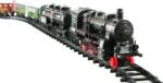 Teddies Tren + 3 vagoane cu șine 24buc plastic baterie funcționare cu lumină și sunet (TD00312463) Trenulet