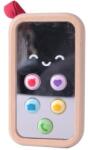 Teddies Telefon mobil lemn 11cm pe baterii cu sunet (TD00512060)