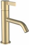 Laufen Kartell LAUFEN Egykaros mosdó csaptelep, rögzített 135 mm-es kifolyócsővel, átfolyás 5, 3 l/perc, PVD halvány arany matt H3113310831201 (H3113310831201)