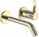 Laufen Kartell LAUFEN 2 pontos keverő csaptelep falon kívüli része, rögzített 175 mm kifolyócső, PVD fényes arany H3113360011201 (H3113360011201)