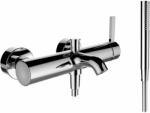Laufen Egykaros kád csaptelep, csatlakozókkal, 1800mm-es flexibilis gégecsővel és TwinStick kézi zuhannyal együtt, króm H3213370041411 (H3213370041411)