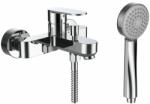 Laufen NEJA Falra szerelt egykaros kád csaptelep, króm, 1600 mm-es flexibilis zuhanytömlővel és 1 funkciós 80 mm-es kézizuhannyal H3215170041311 (H3215170041311)