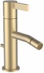 Laufen Kartell LAUFEN Bidet csaptelep, rögzített 110 mm-es kifolyócsővel, átfolyás 5, 3 l/perc, húzórudas lefolyószelep működtető karral, lefolyószelep nélkül, PVD halvány arany matt H3413310831031 (H3413310