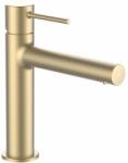 Laufen Twinplus slim Mosdó csaptelep, 140 mm kiállású fix kifolyóval, húzórudas lefolyószelep nélkül, PVD halvány arany matt HF505404462000 (HF505404462000)